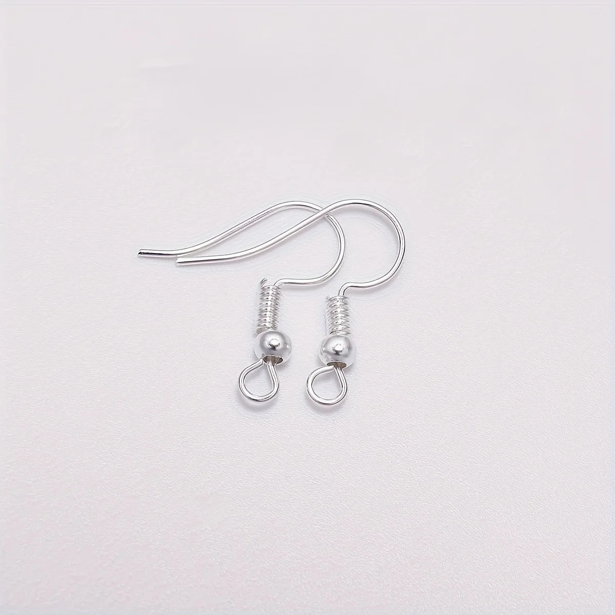 120pcs Silvery Earring Hooks Hypoallergenic Silver Jewelry Making Supplies Findings Ear Wires Fish Hooks Nickel Free