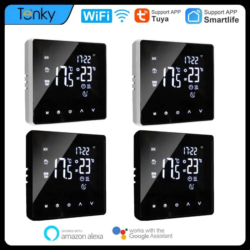 

Tuya WiFi Smart Thermostat Temperature Controller Electric/Water Heating Smart Home Voice Control Work With Alexa Google Home