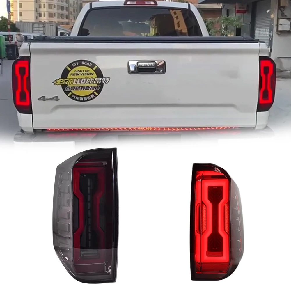 

Светодиодные задние фонари для Toyota Tundra 14-20, новый стиль, полностью светодиодные DRL, автомобильные задние фонари в сборе, автомобильные аксессуары, модифицированная лампа