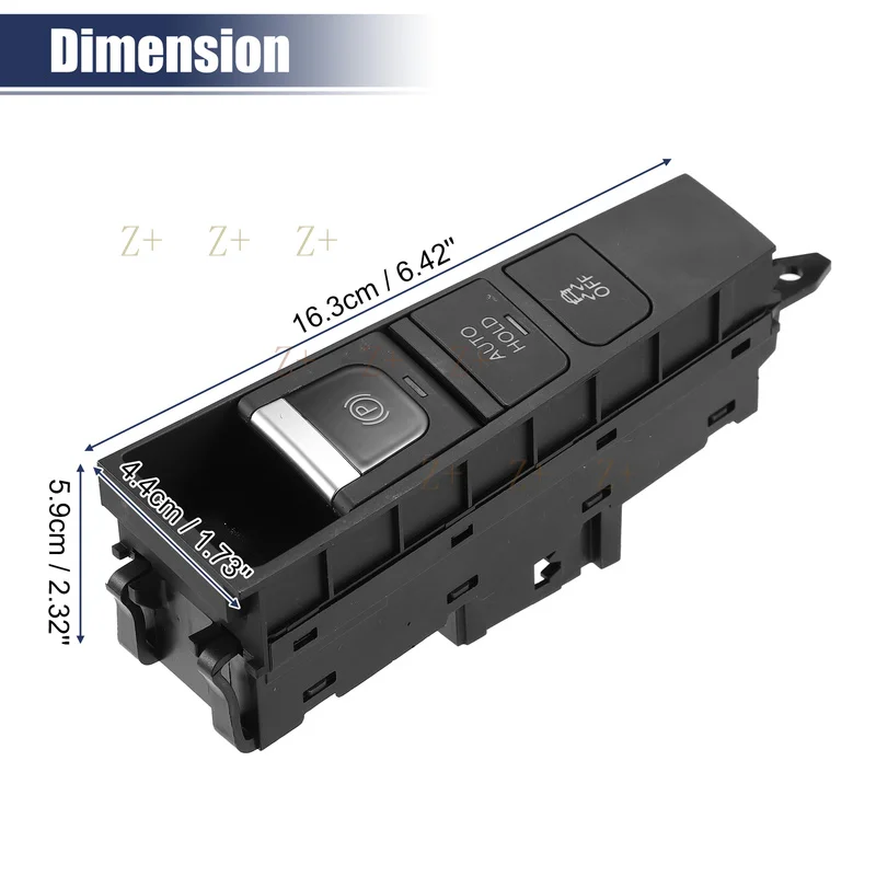Z+  Pack (1) Car Handbrake Parking Control Switch Button for VW Passat CC 2008-2012