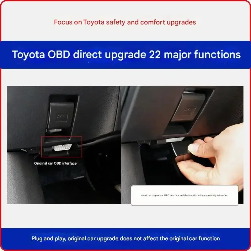 One Touch Auto Window Roll Up Kit OBD Plug and Play For Toyota Corolla Camry RAV4 Wildlander Fenglanda Venza, Car Window Lifter