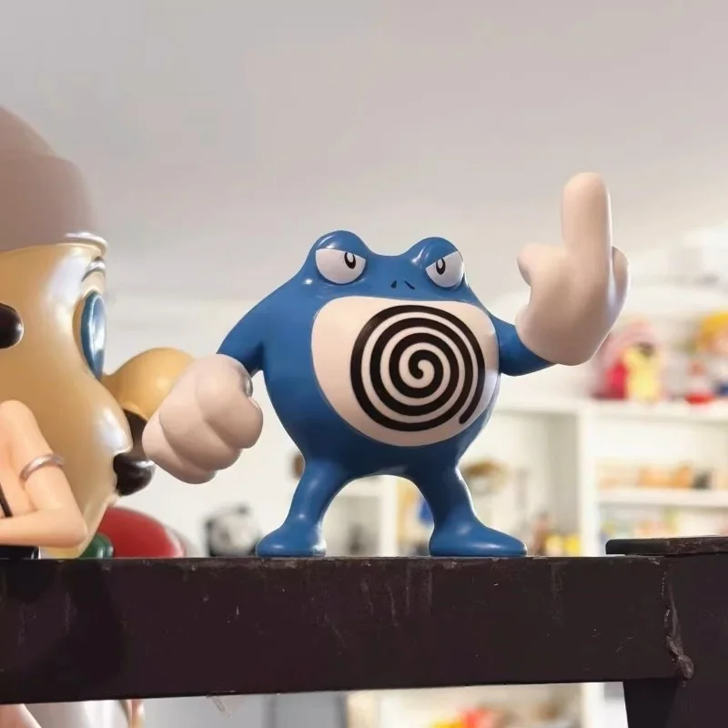 Figura de Pokémon, figuras de Poliwrath de 7cm, figura de Anime Poliwrath, modelo de Pvc, estatua Gk, juguetes coleccionables, decoración de habitación, regalos personalizados