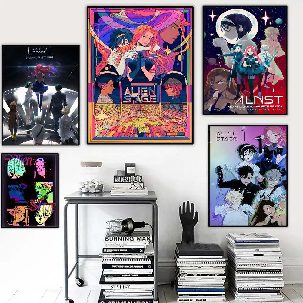 Anime A-Alien S-Stage Painting Calligraphy Wall Art HD Canvas Oil Painting Posters Prints Home Bedroom Decor Gift