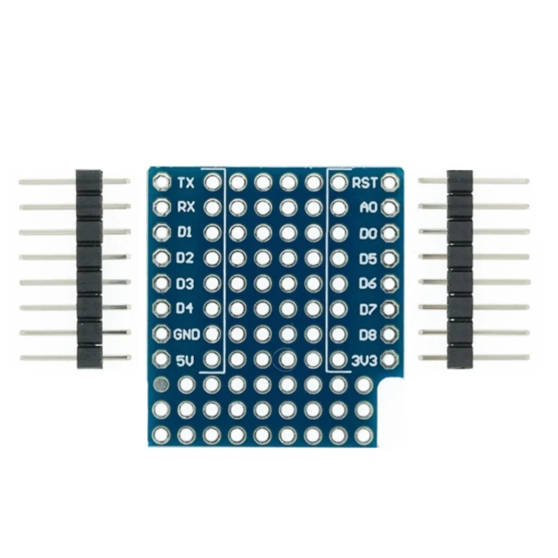 10PCS ProtoBoard Shield for WEMOS D1 mini double sided perf board with 2 pinhead