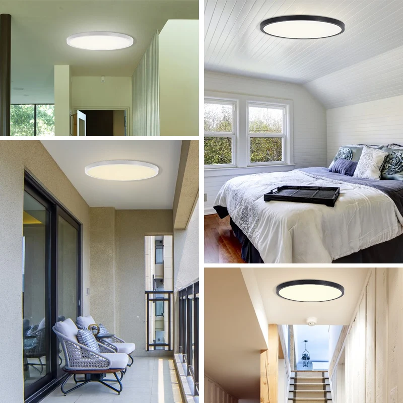 Ultra Thine LED Ceiling Light Modern Round Ceiling Lamp Home Smart Lamp Living Room Bedroom Surface Mounted Panel Lighting Lamp