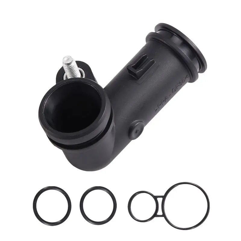 【Price Drop !!】 Engine Coolant Thermostat Housing Connector + Seal For BMW