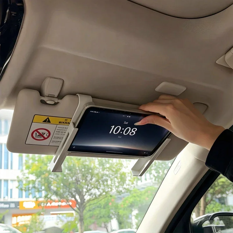 Car sunshade, car tablet holder, universal passenger phone holder, light blocking plate holder