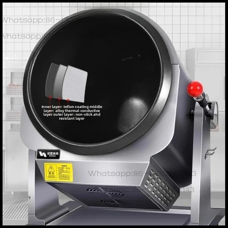 Household Cooker, Commercial Full-automatic Intelligent 220V Fried Rice Robot, Induction Cooker, Drum Type Powder Fryer