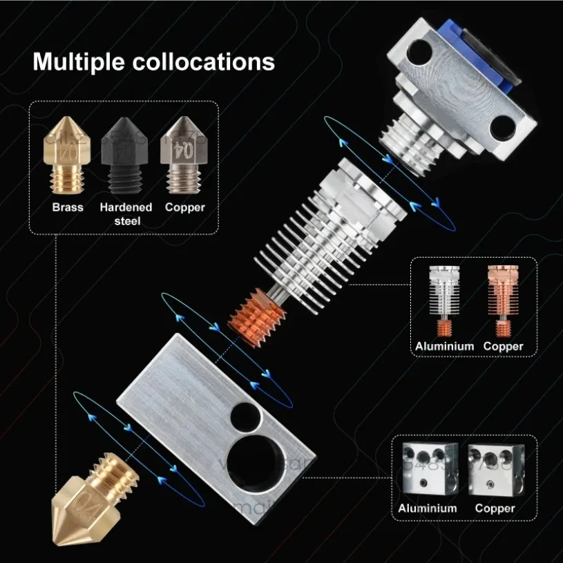 Upgraded NF Smart-CR10 V2.0 hot end for 3D printer extrusion head Ender3/5 factory direct sales