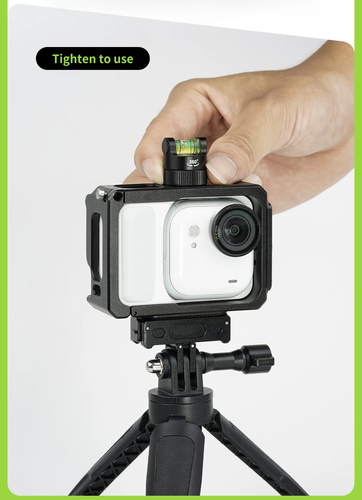 Bgning Wasserwaage mit 1/4-Zoll-Schraube aus Aluminiumlegierung, hochpräzise, für Sony, Canon, Panasonic DSLR-Kamera, Kamerakäfig, Stativ, Gimbal, Telefonclip – Detail 21