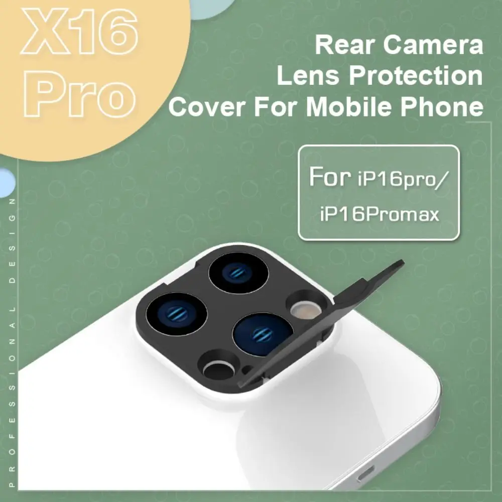 Protective Back WebCam Cover Plastic Phone Lens Camera Lens Cap Sticker Accessories Privacy Protector for iPhone 16Pro/16 ProMax