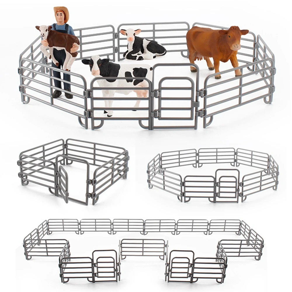 Decorazione recinzione Modello Simulazione Fattoria Ranch Modello fai da te Costruzione Recinzione Accessori Giocattolo statico per bambini