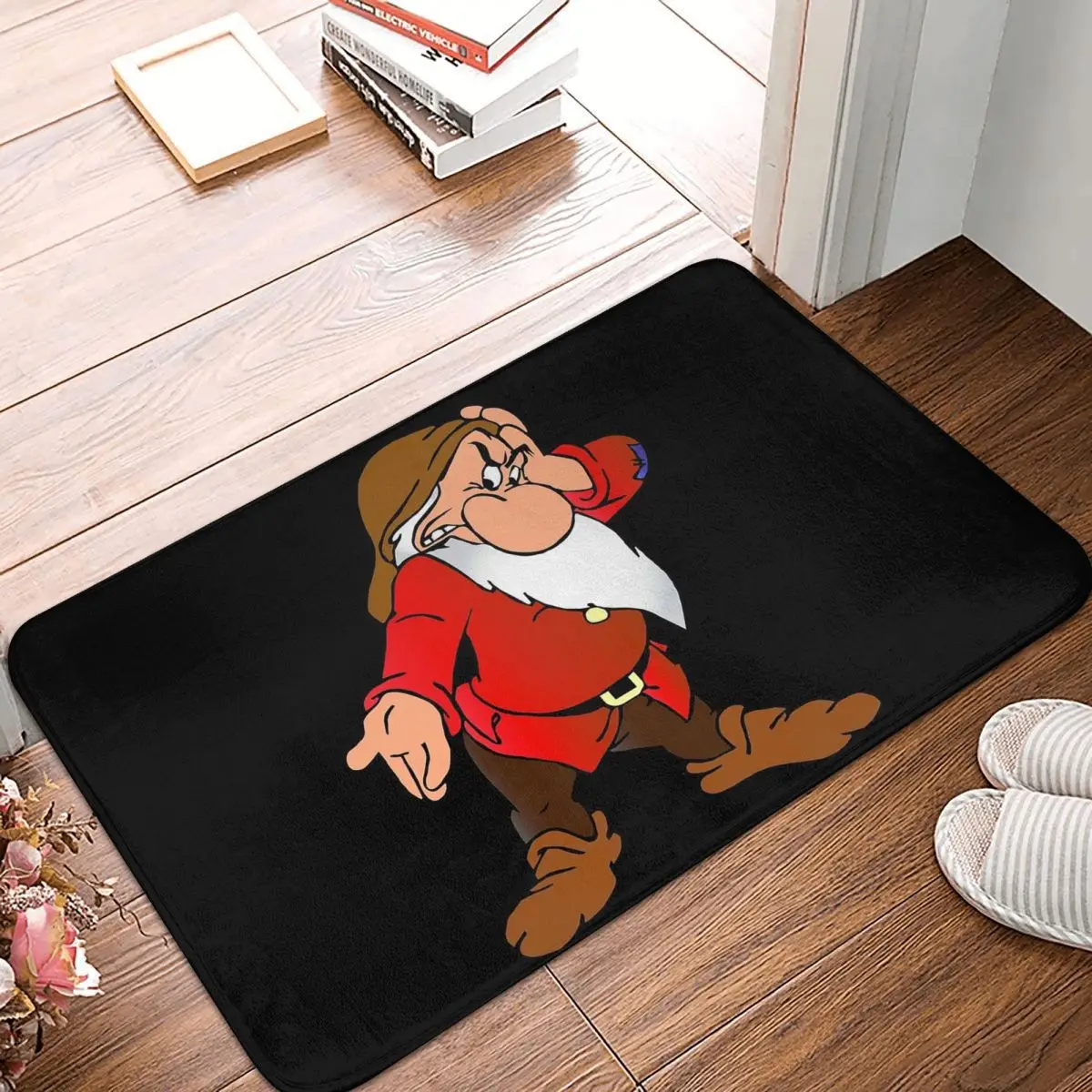 Grumpy Dwarf Non-slip Doormat Floor Mat Sand Scraping Carpet Rug for Kitchen Entrance Home Balcony Footpad Mats