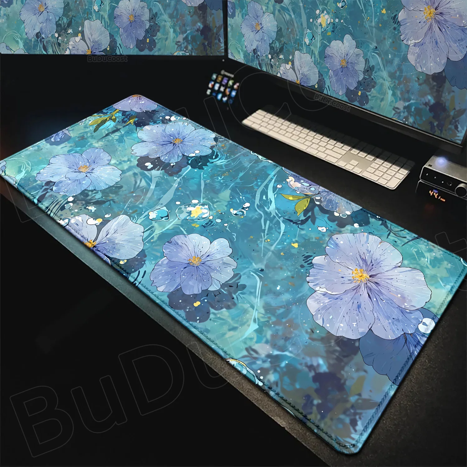 

HD Printing Beautiful Flower Mouse Pad Pretty Blossoms Gamer Large 900x400mm Custom Mousepad XXL Keyboard Pad Carpet Mouse Mats