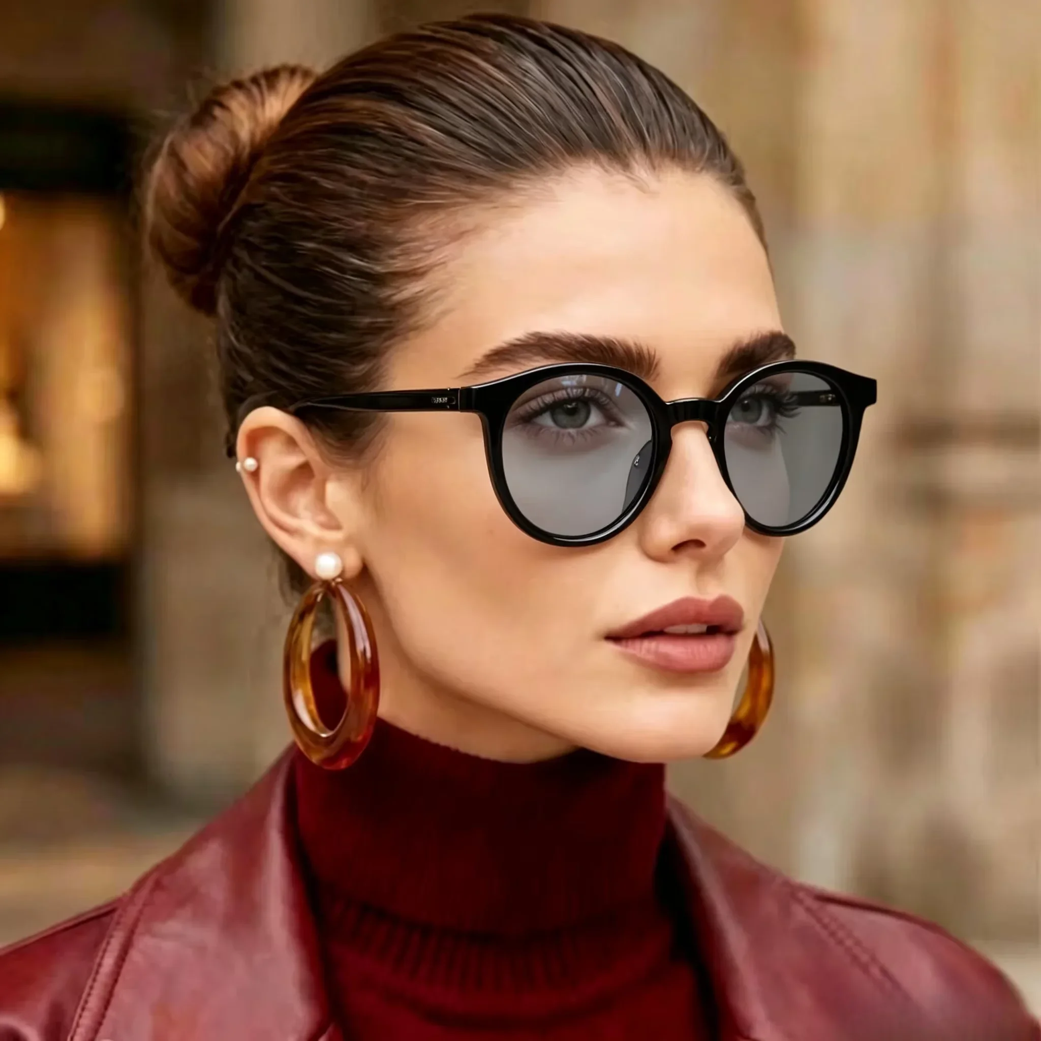 Vintage Fashion Round Sunglasses Women Men Brand Design Small Frame Sun Glasses Male Female Goggles UV400