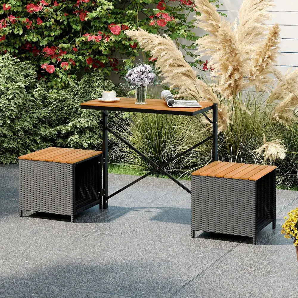 

Трансформируемая скамья-стол 2-в-1 для пикника с функцией хранения