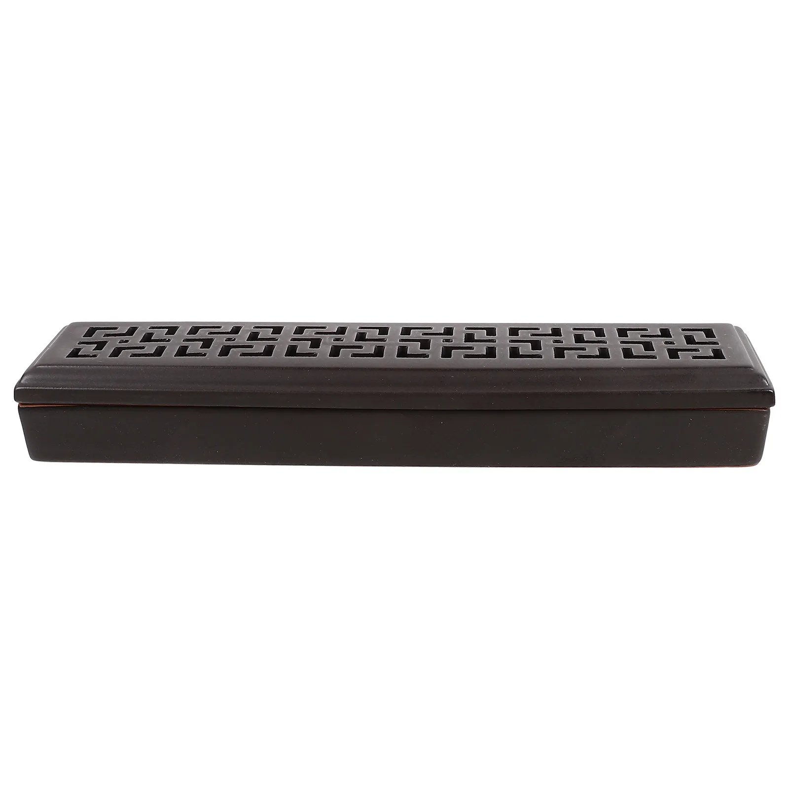 Ceramic Incense Holder Box Lidded Delicate Vintage Style Desktop Aroma Furnace Beautiful Tabletop Adornment Incense Stick Burner