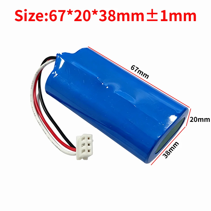 18650 1S2P 3.7V 7000mAh rechargeable lithium battery amplifier speaker protection plate + XH2.54-2P/SM/XH2.54-3P plug