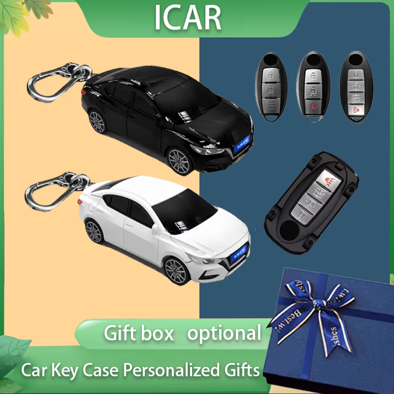 

For Nissan Sylphy Car Model Key Case for Versa Maxima Altima Rogue Sentra Murano Key Cover Man Personalized Gift Accessories