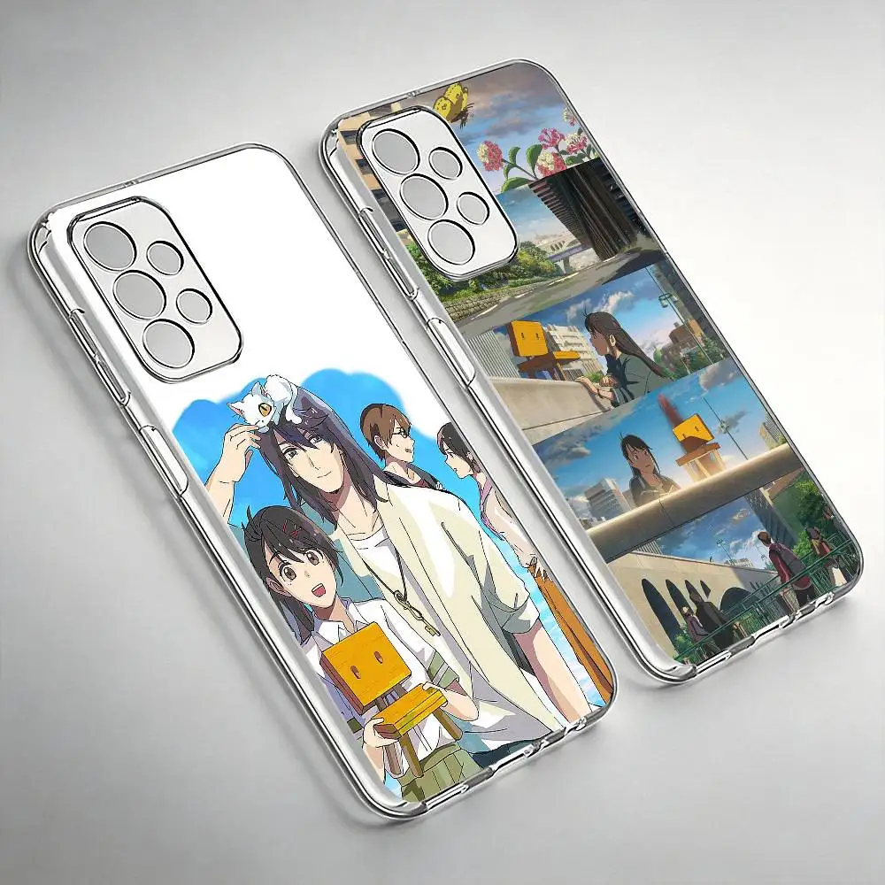 

S-Suzume no Tojimari Phone Case Transparent Silicone Soft For SamsungA10,12,20,21S,30,31,40,50,51,52,70,71