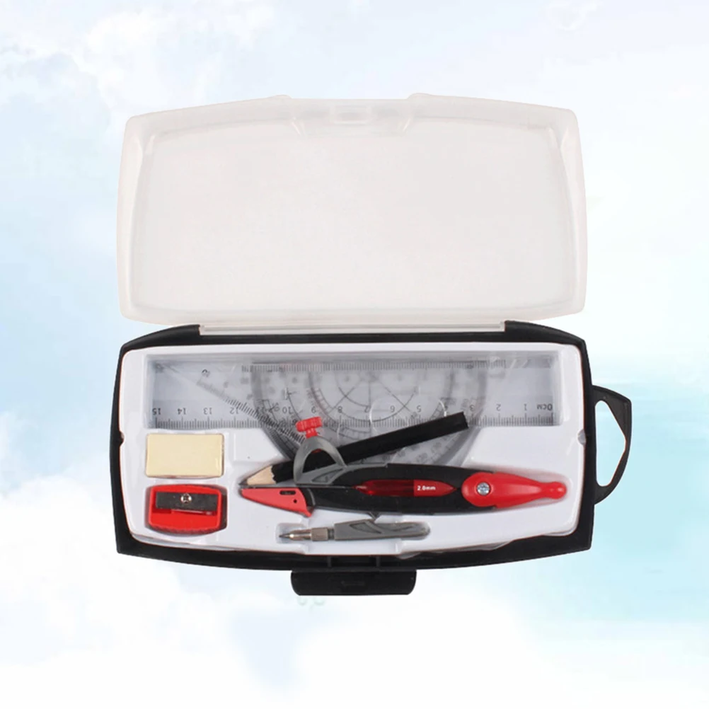 

1 Set Student Compasses Set Portable Teaching Tool Useful Drafting Supplies Students Stationery for Home School (Random Color)