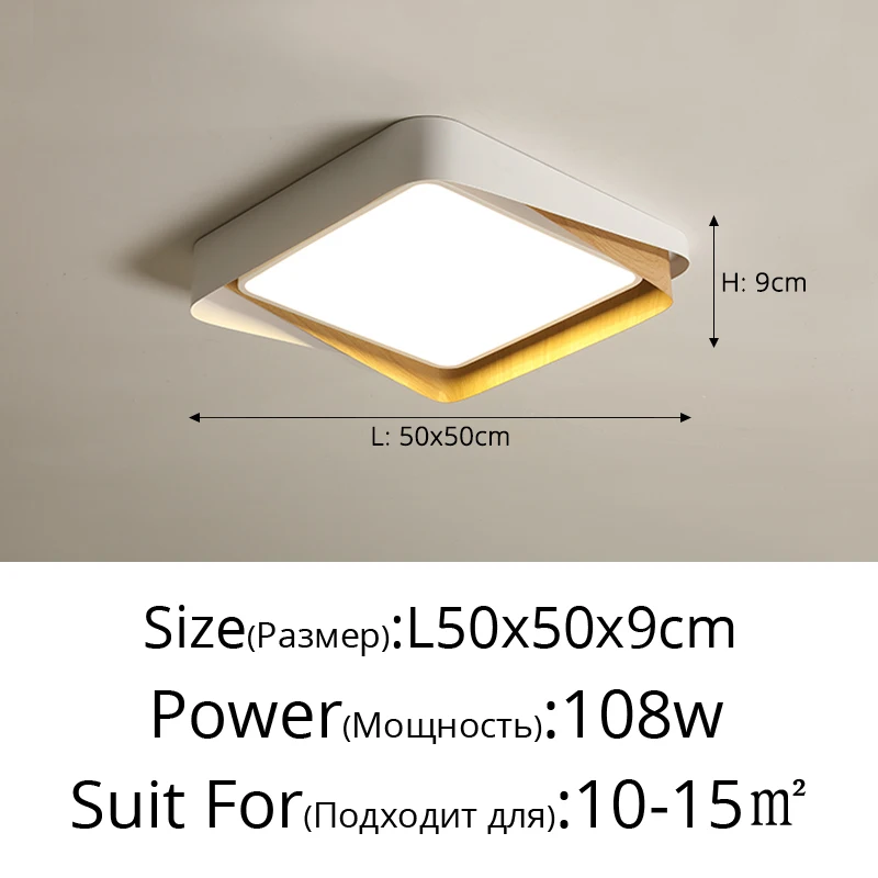 Log Eenvoudige LED-plafondverlichting Zwart Wit Slaapkamer Woonkamer Balkon Plafondlamp Modern huis Interieur Decoratie Lamparmaturen