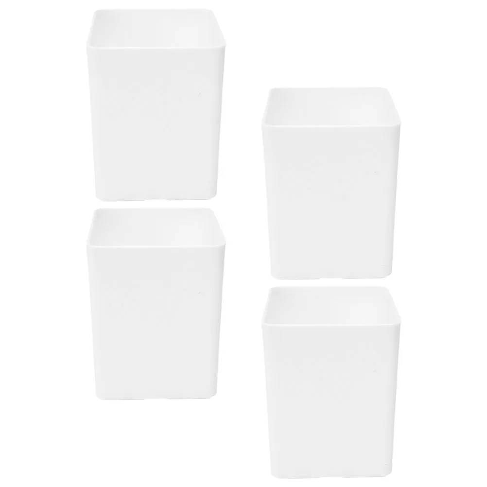 4 قطعة حامل قلم بلاستيكي سعة كبيرة منظم مكتب لمكتب المنزل حاوية تخزين قلم رصاص منظم فرشاة للمكياج كوب #2