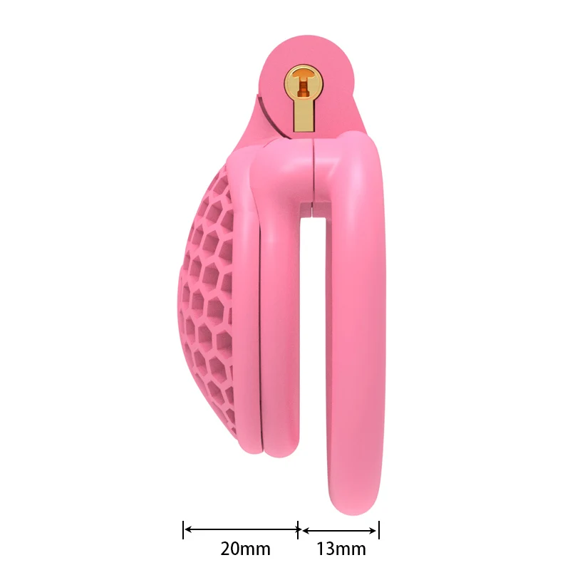 2024 NEW Mini Bee-hive Design Breathable Cock Cage 2 Types of Penis Rings Male Chastity Device Adult Products Sex Toys F005