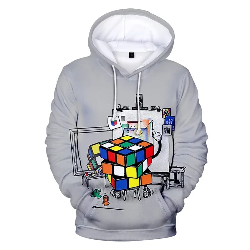 

Model Cube Hoodies for Men Sportswear Men's Anime Sweatshirt Y2k Luxury Brand Clothing 3D Printing Vintage Pullovers Clothes