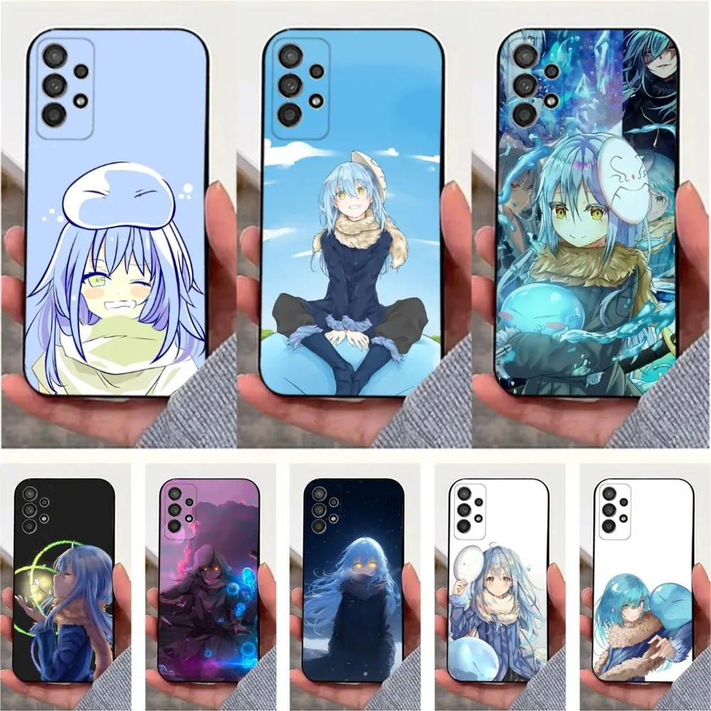 Tensei S-Slime Anime R-Rimuru Phone Case For Samsung S25,S24,S23,S22,S20,S21,S10,Ultra,Plus,Lite,FE,Soft Silicone Black Cover