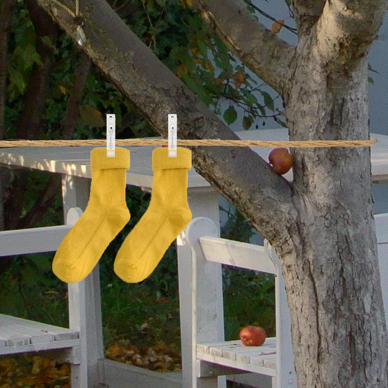 

10Pcs Windproof Clothes Clips Plastic Anti-Slip Laundry Clamps for Pants Towels Blankets Drying Outdoor Balcony Use