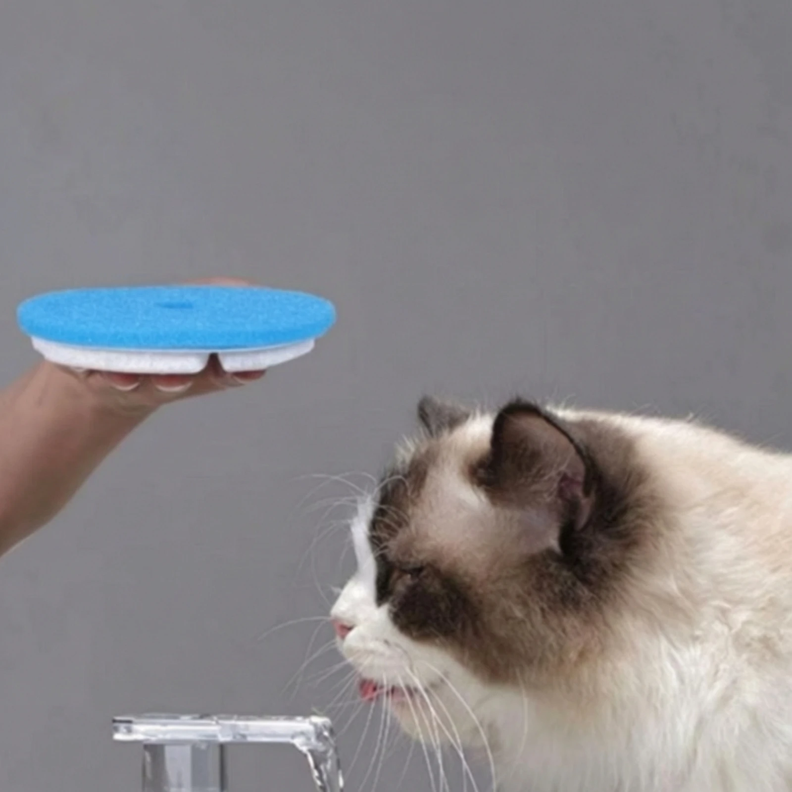 6 Pieces Cat Water Fountain Replacement Filter Easy to Install Sensor-Activated Pet Fountain Filter High-Density Cost-Effective