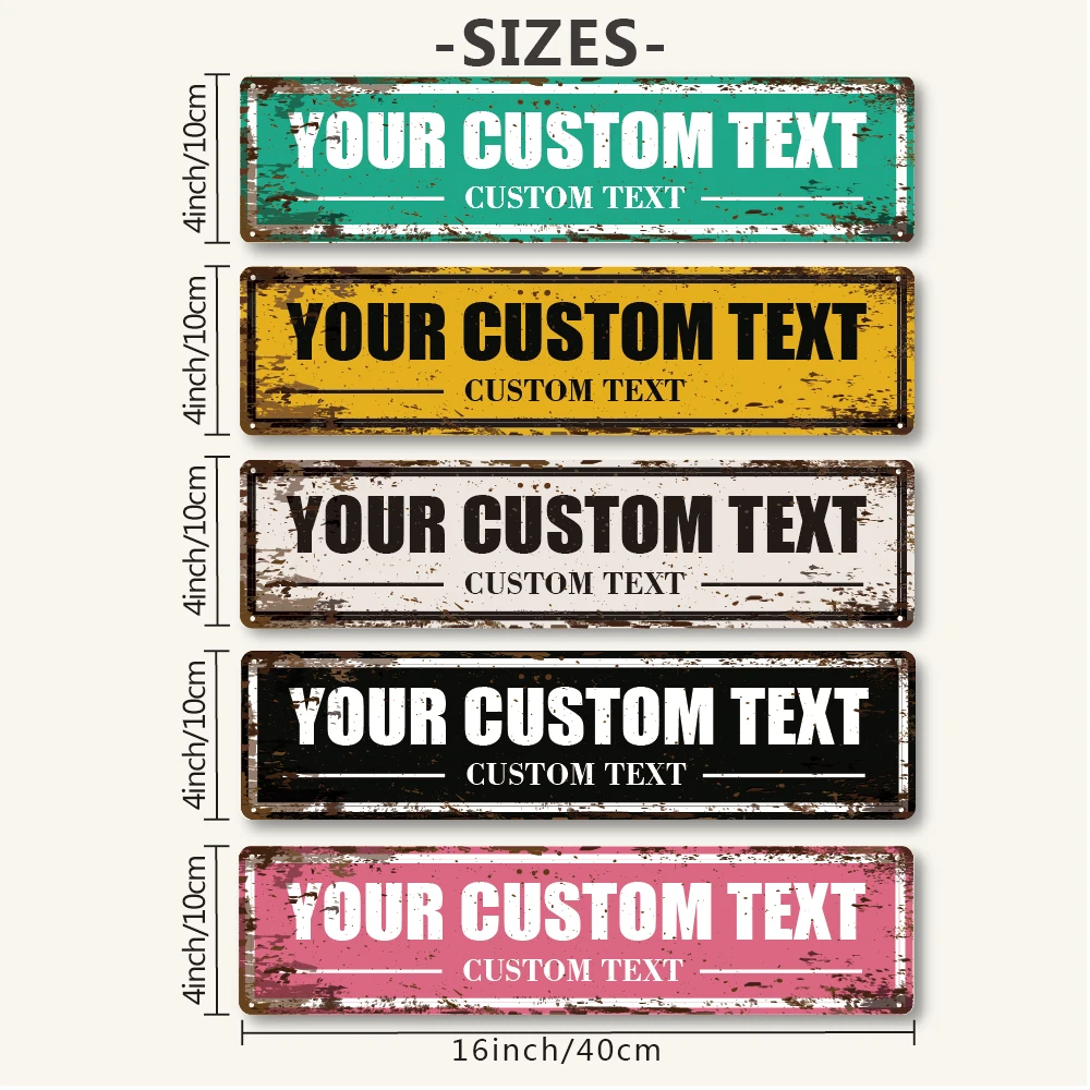 1 custom metal nameplate UV antioxidant protective layer Outdoor signage for forest park Multi scene universal metal accessories