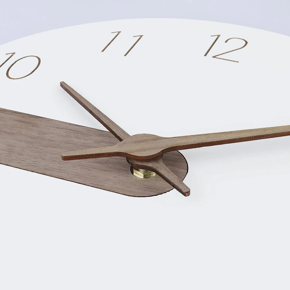 Contemporary Acrylic and Wood Wall Clock Creative Design for Modern Home Aesthetic Silent Operation for Quiet Spaces