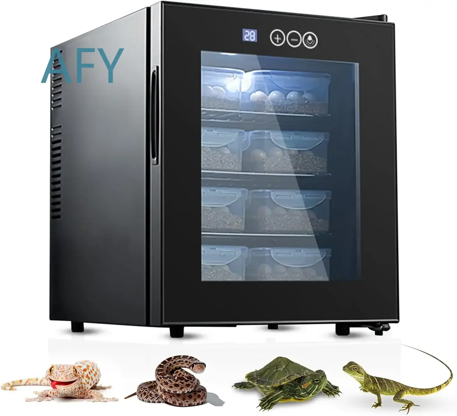 16L 23L 33L 48L 78L Egg Incubator for Chicken Duck Eggs with Precise Temperature Control Heating Cooling Humidity Monitoring