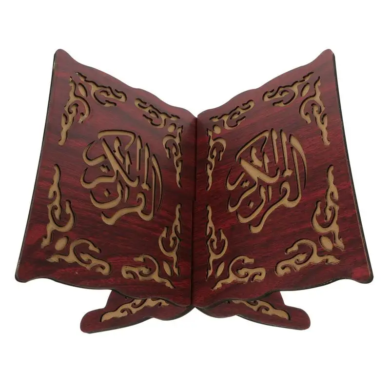 

NEW Quran Book Stand Vintage Wooden Muslim Book Holder Stand Bookshelf Prayer Book Holder Muslim Ornament Islam Religious