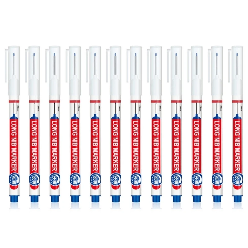 G8TA 12x Multi-purpose Deep Hole Marker Pen Oil-based Tile Marker for Home Decoration