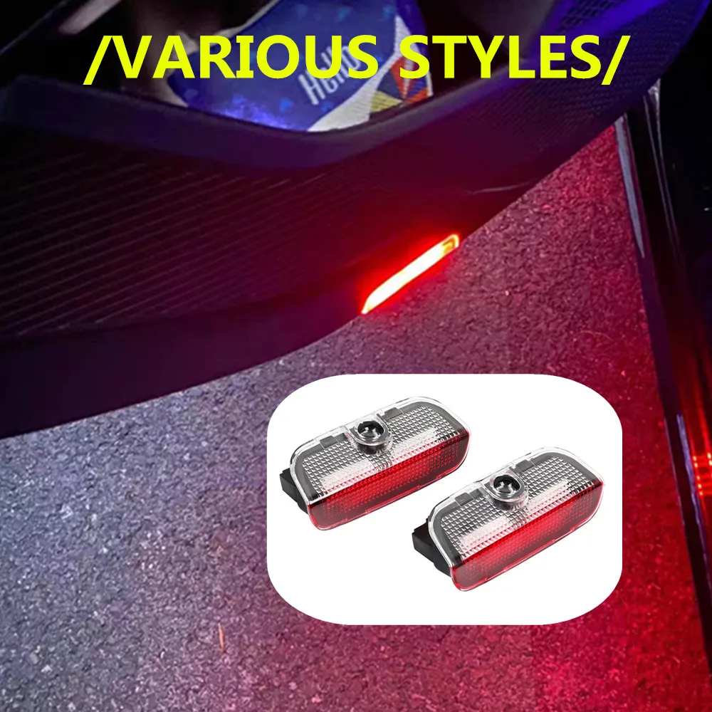 LED Car Door Ghost Shadow Welcome Warning Light Accessories For VW Passat B6 B7 B8 B9 Touareg 7P Golf 5 6 7 Jetta MK6 MK7 GTI R