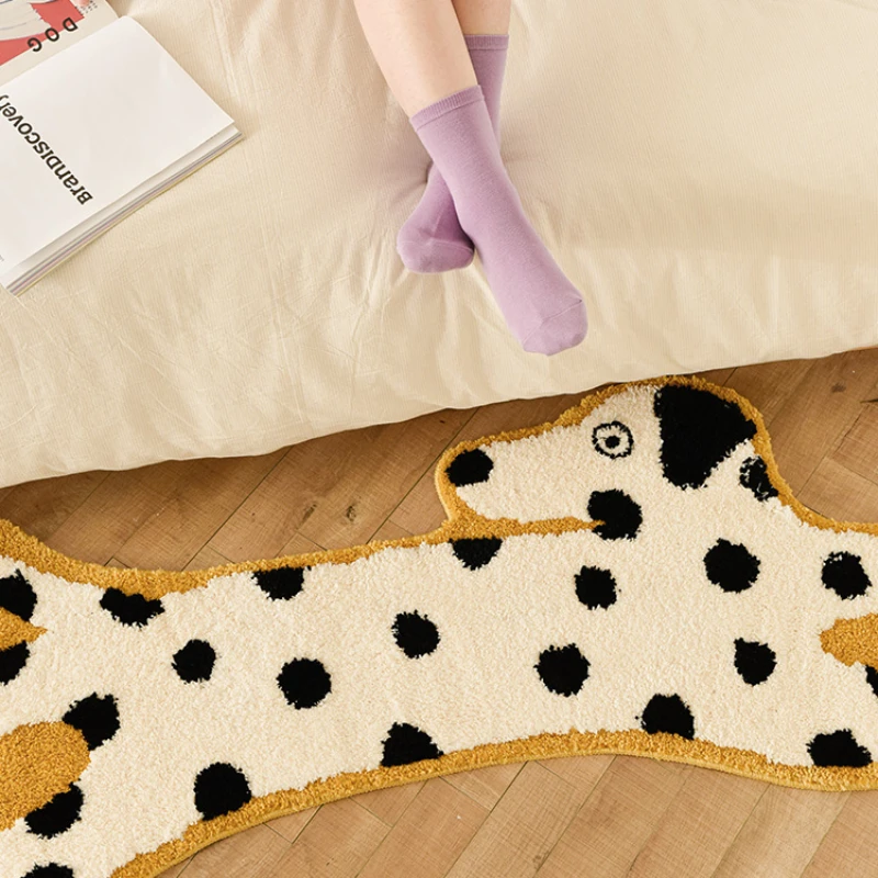 Children's Bedrooms Cartoon Animal Bedside Non-slip Carpets Living Room Special-shaped Fluffy Carpet Balcony Colorful Soft Rugs