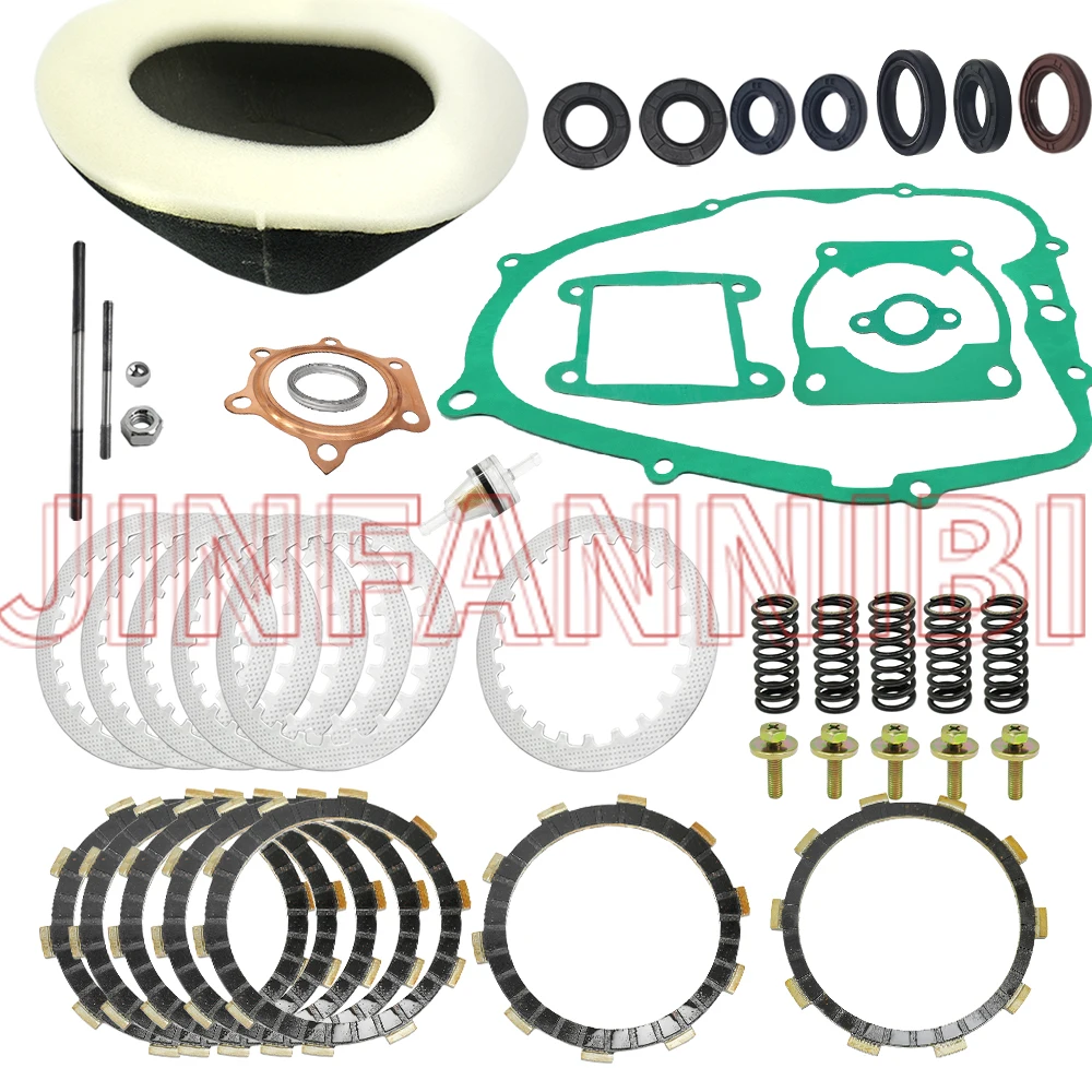 

For Yamaha Blaster 200 YFS200 1988-2003 2004 2005 2006 Clutch Plates Push Rod Ball Kit & Gasket