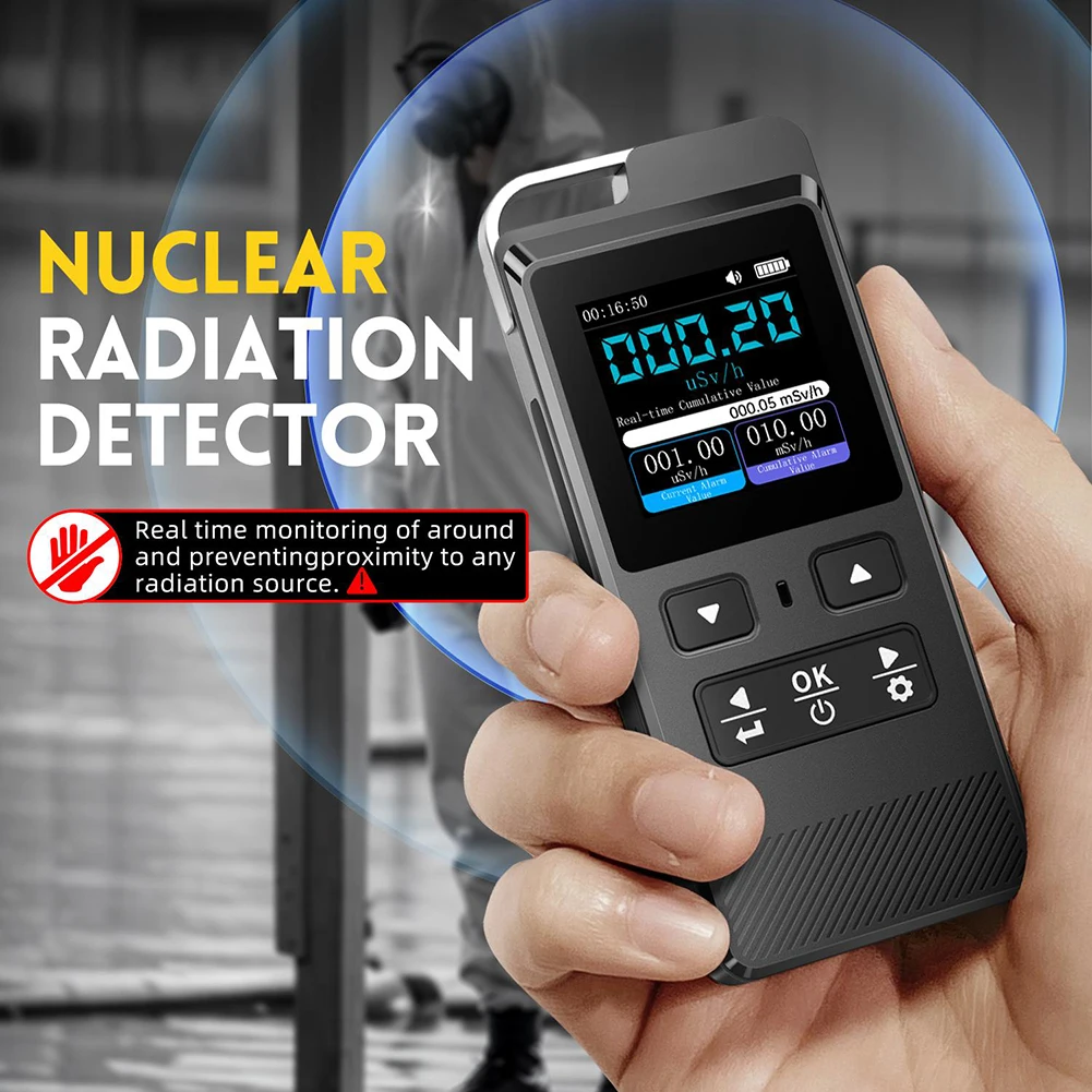 

GC-02 Digital Geiger Counter Nuclear Radiation Detector X Γ Β-ray Personal Dosimeter Detector Ionizing Radioactive Dose Tester