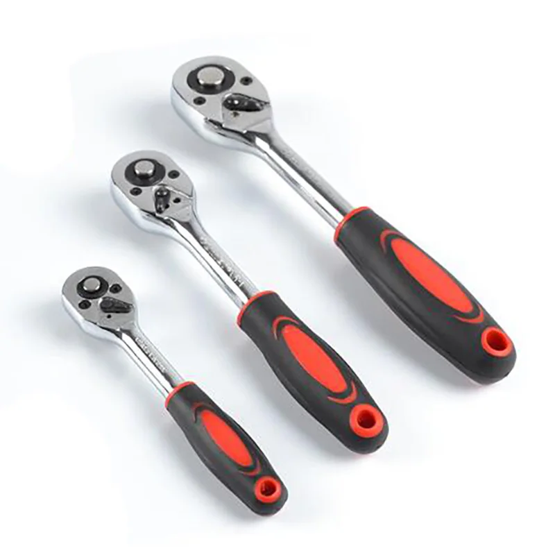 1/4 3/8 1/2 Torque Ratchet Wrench Snap Socket Professional Drive Click Type Ratcheting 24 Teeth