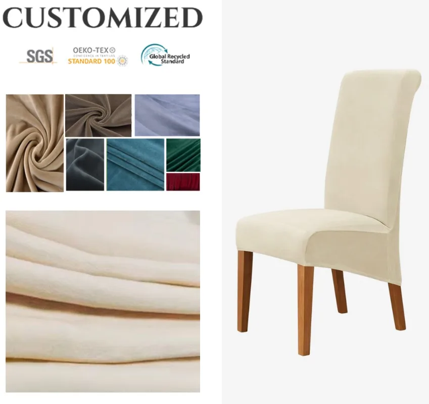 New Elastic Chair Cover for Chair XL Size Cheap Chair Cover Thicken Seat Cover Stretch Covers Living Room Chairs Covers for Home
