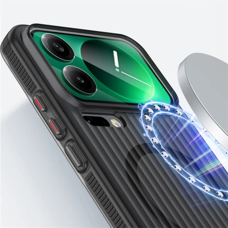 Per Xiaomi 17 Pro Max Custodia Nuova striscia antiscivolo ondulata Cover per PC semitrasparente satinata per Xiaomi 17 Pro Custodia antiurto
