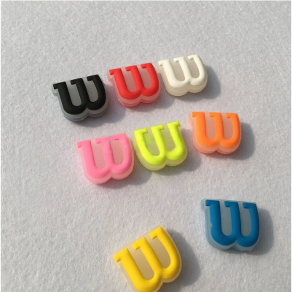 Silica Gel Racket Damper Shock - Realistic Shapes Environmentally Friendly Materials Smooth Lines red