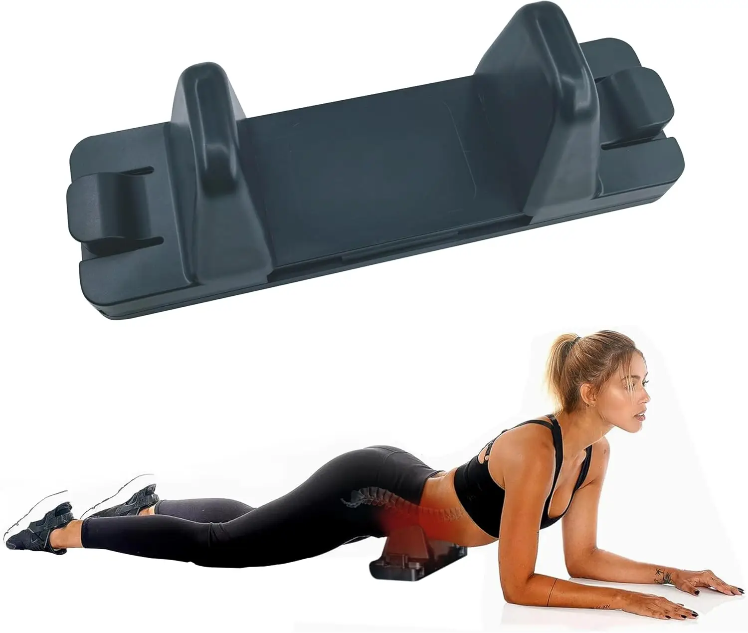 

Adjustable Hip Stretcher for Psoas, Back Stretcher for Lower Back Pain Relief, Sciatic Nerve, Shoulder and Hip Flexor Stretch