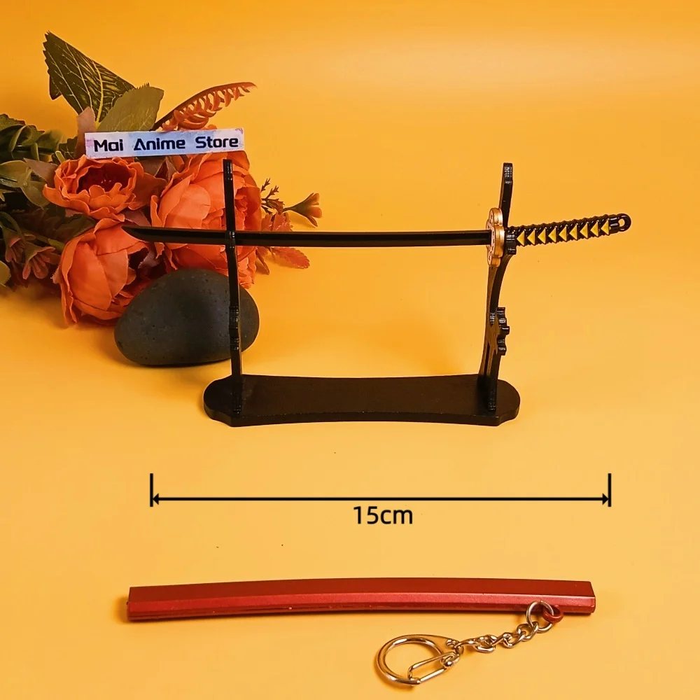 ดาบคาตานะจิ๋วขนาด 6 นิ้ว ของตกแต่ง ดาบโลหะญี่ปุ่นขนาดจริง มีดนินจาขนาดเล็ก ของเล่นดาบซามูไรของแท้ ของขวัญ