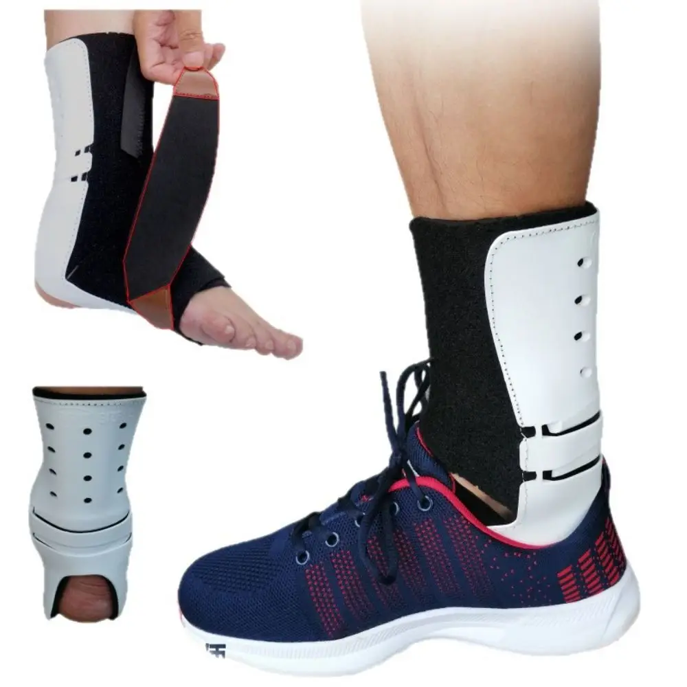 Adjustable Drop Foot Orthosis Breathable Left Right Ankle Brace Rigid Shell Walking Wearable Foot Drop Splint