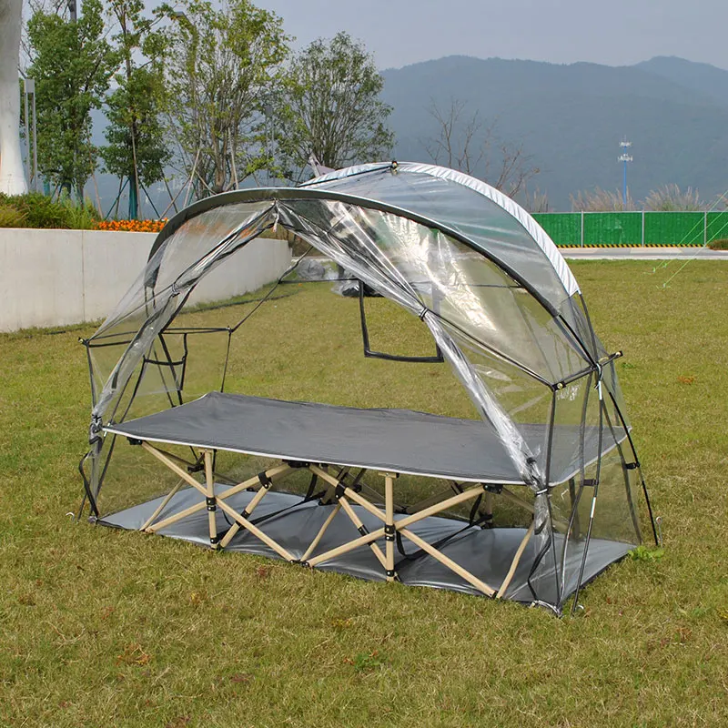 Camping Cot Tents Winter Sport Tent for Outdoor Games, Clear PVC Tent Keep Warm Inside, Windproof&Waterproof