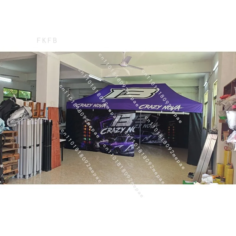 Roof Backwall flag Custom Printed Canopy  3X6m for Promotion Display Exhibition